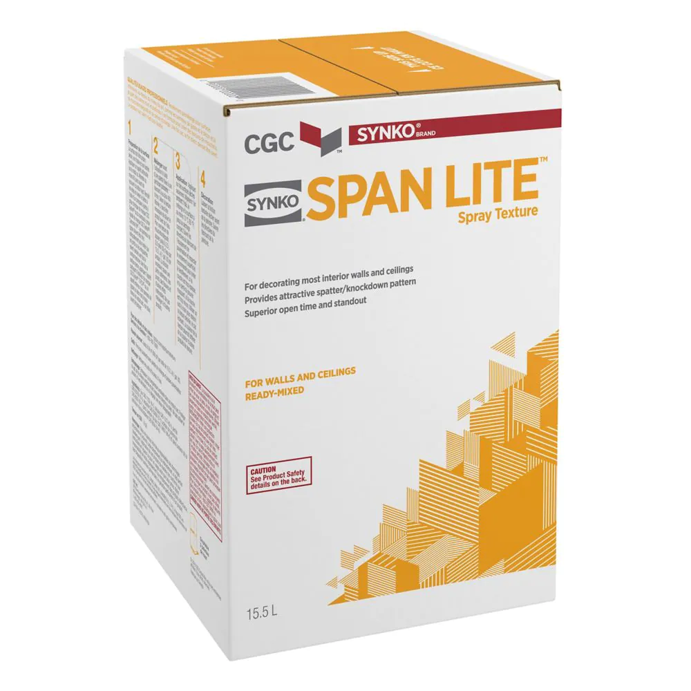 SYNKO SPAN-LITE TEXTURE SPRAY DRYWALL COMPOUND (15.5L BOX) - Kilrich Building Centres