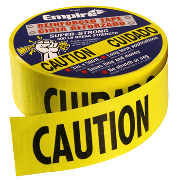 3" CAUTION TAPE - YELLOW (500' ROLL) - Kilrich Building Centres