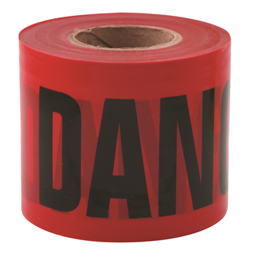 3" DANGER TAPE - RED (200' ROLL) - Kilrich Building Centres