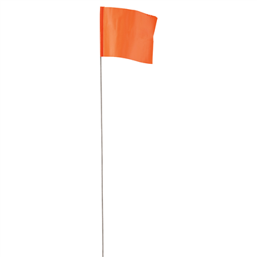 STAKE FLAGS - ORANGE (100 PACK) - Kilrich Building Centres