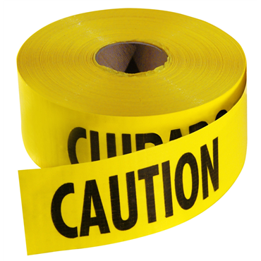 3" CAUTION TAPE - YELLOW (1000' ROLL) - Kilrich Building Centres