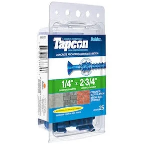BX51054: TAPCON 1/4" X 2-3/4" HX
25 PC - Kilrich Building Centres