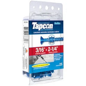 BX51084: TAPCON 3/16 X 2-1/4 PH
25PC - Kilrich Building Centres