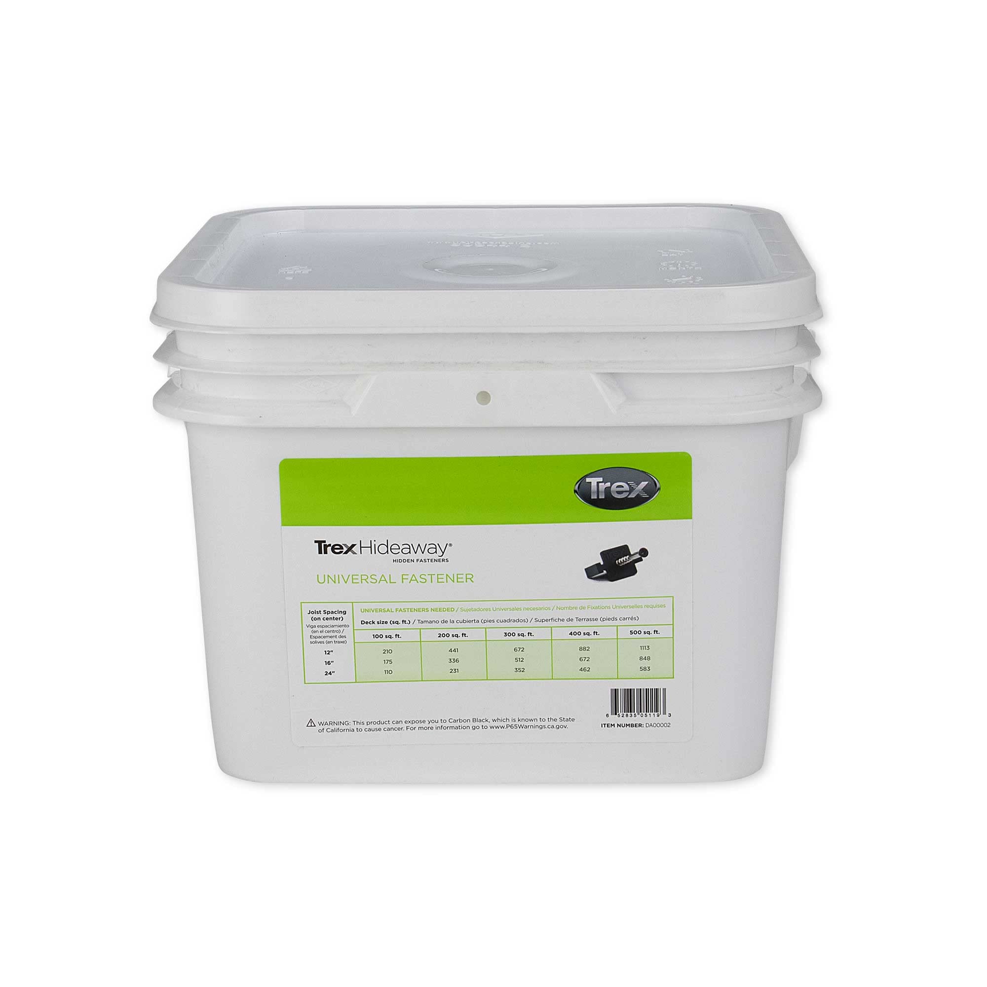 Main 2 - TREX UNIVERSAL CLIP 
COVERS 500 SQ.FT. OF DECKING -