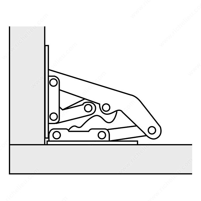Main 3 - SPRING HINGE - ZINC-COATED -