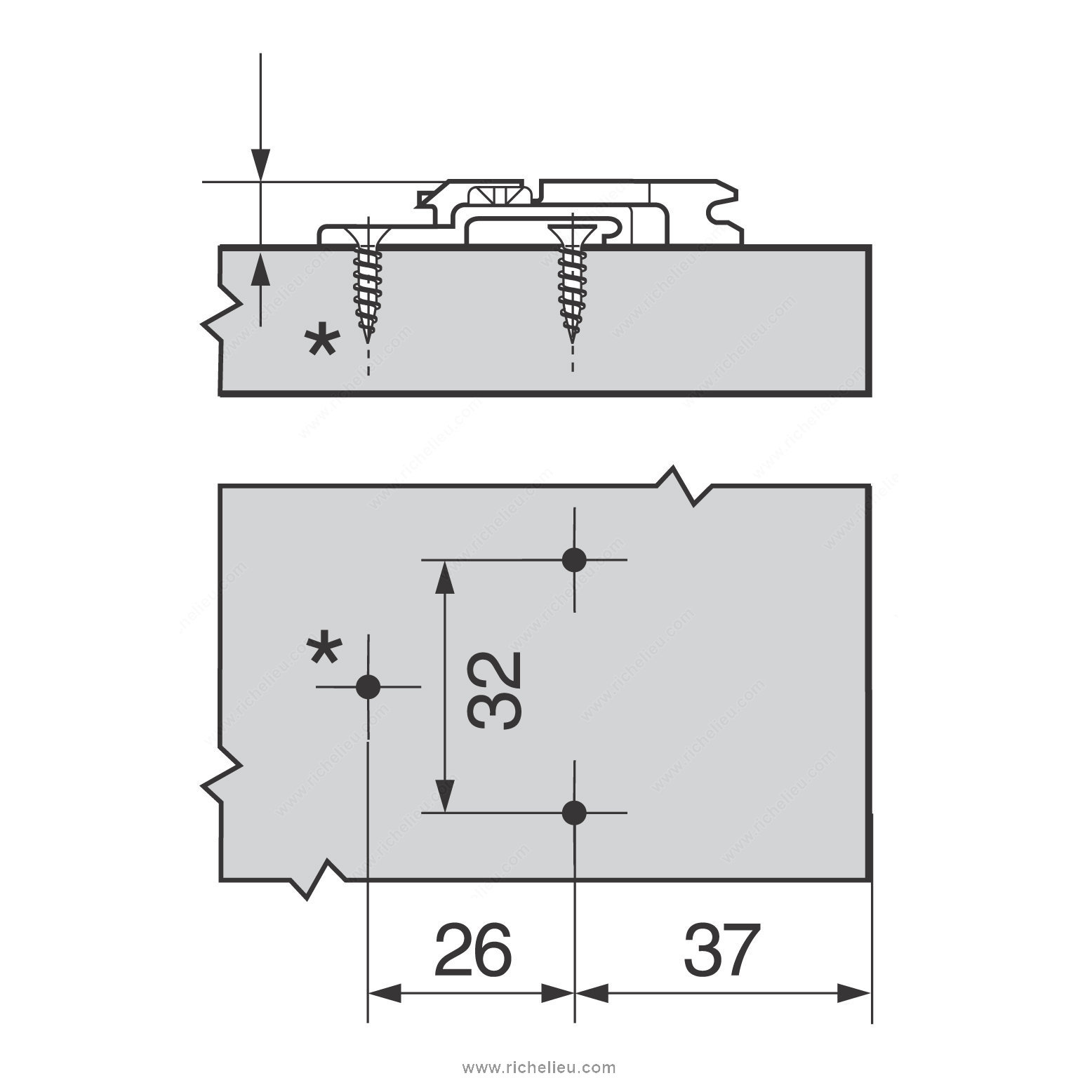 Main 3 - MOUNTING PLATE CLIP ADJUSTABLE
0MM -