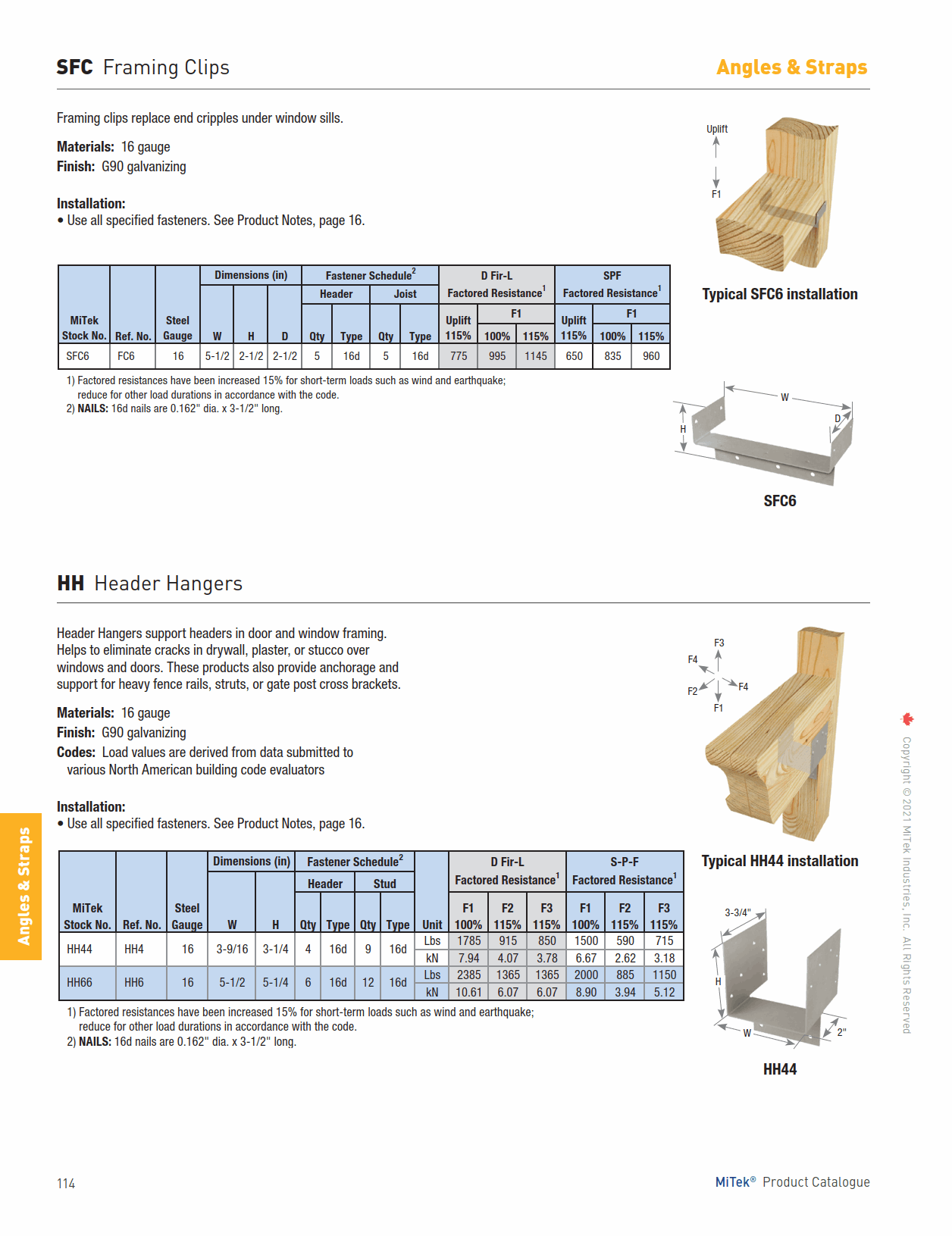 Main 2 - HEADER BRACE 5-1/2" X 5-1/4" -