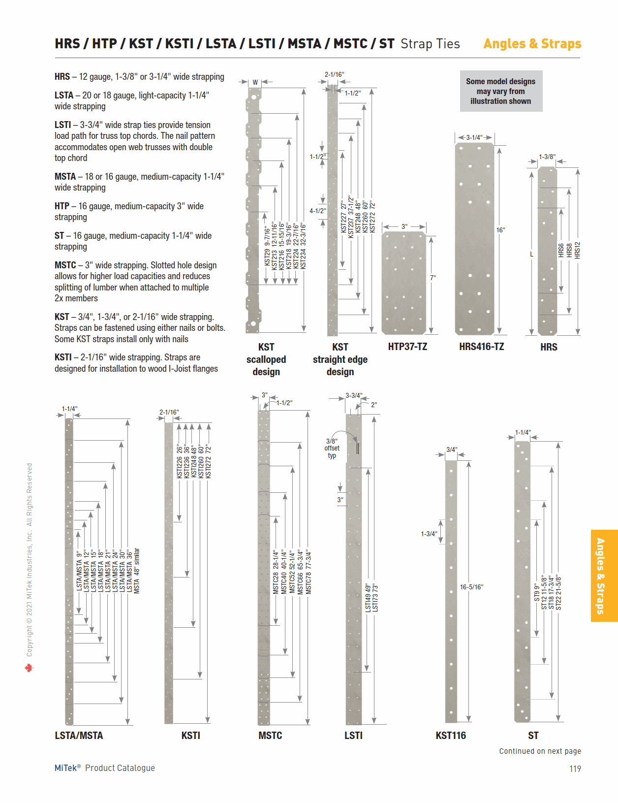 Main 2 - 1-1/4" x 9" NAIL ON STRAP 50/BOX -