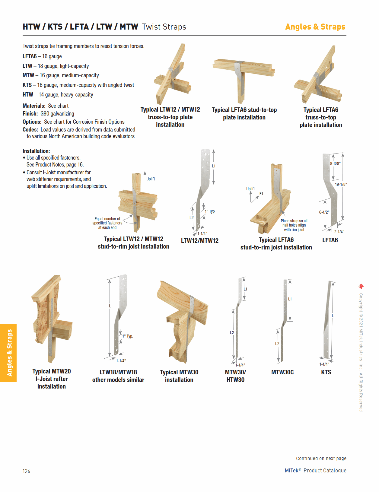 Main 2 - 12" LIGHT CAPACITY TWIST STRAP
LTS12 -