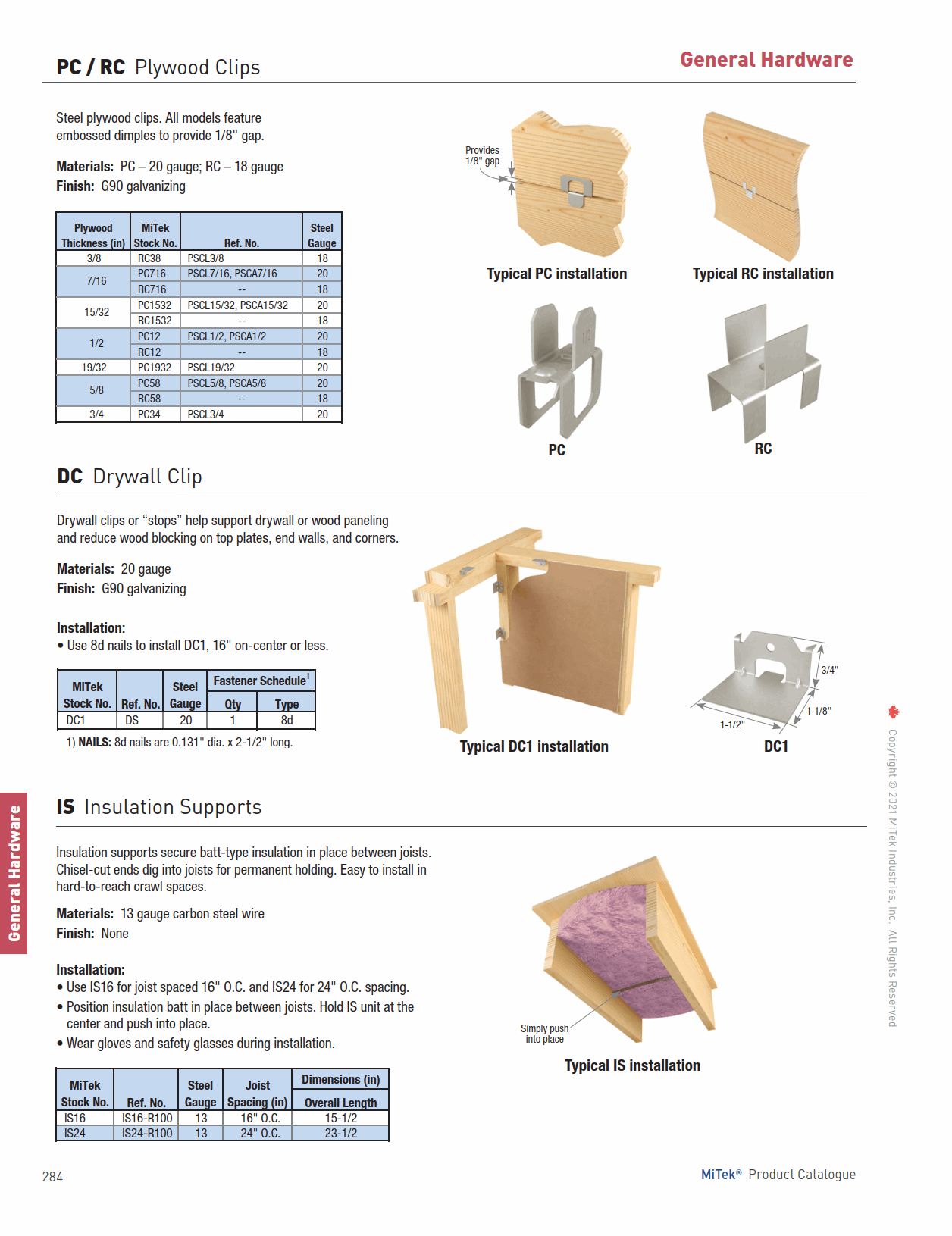 Main 2 - 1/2" H-CLIPS (50 PACK) -