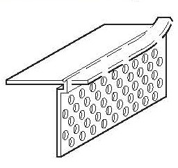 VLZL X 10' X 1/2"  VINYL L-TRIM
TEAR AWAY RIP BEAD - Kilrich Building Centres