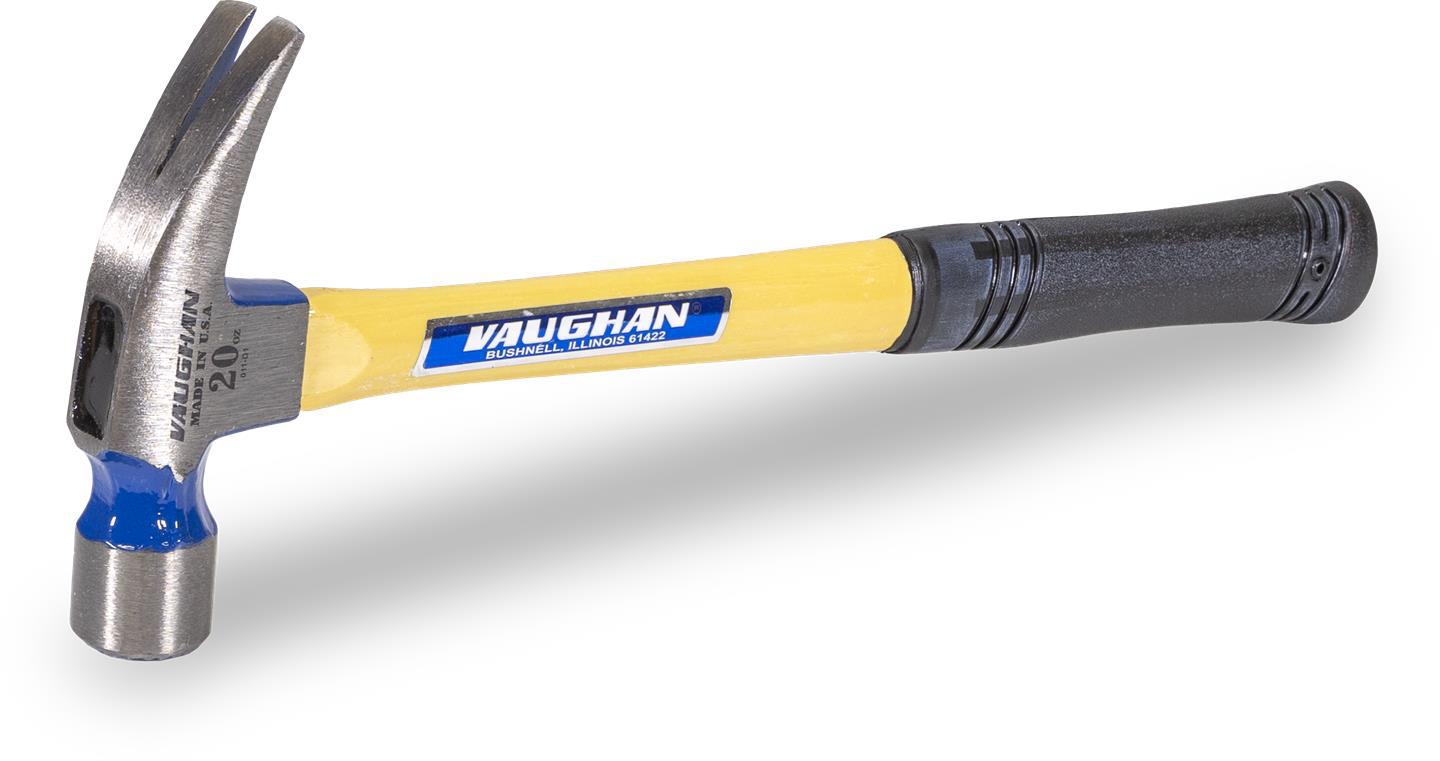 VAUGHAN 999 SERIES HAMMER w/ FIBREGLASS HANDLE (20 oz.) - Kilrich Building Centres
