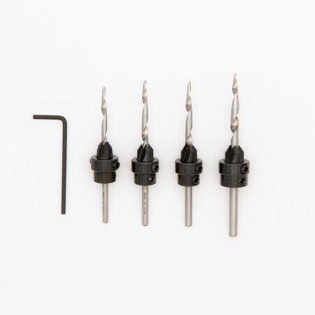 WOOD OWL COUNTERSINK \ COUNTERBORE 4 PIECE BIT SET (#'s 6, 7, 8 &10) - Kilrich Building Centres