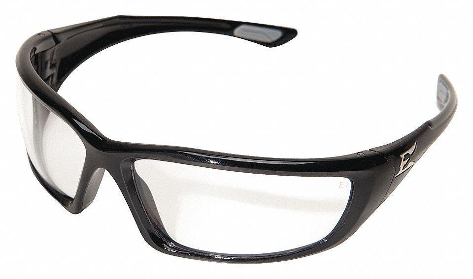 EDGE ROBSON BLACK / CLEAR VAPOUR SHIELD SAFETY GLASSES - Kilrich Building Centres