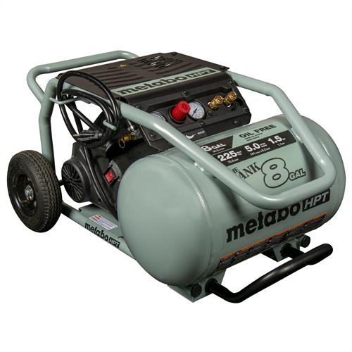 Main 1 - METABO THE TANK™ 8-GAL 225PSITROLLEY AIR COMPRESSOR 5CFM -