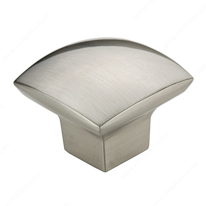 1-1/2 in. Satin Nickel Simple Soft Square Knob 1-1/2 in. Satin Nickel Simple Soft Square Knob