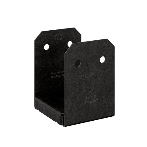 Preview 1 - SIMPSON AVANT ORNAMENTAL ADJUSTABLE POST BASE - BLACK (4" x 4")  -
